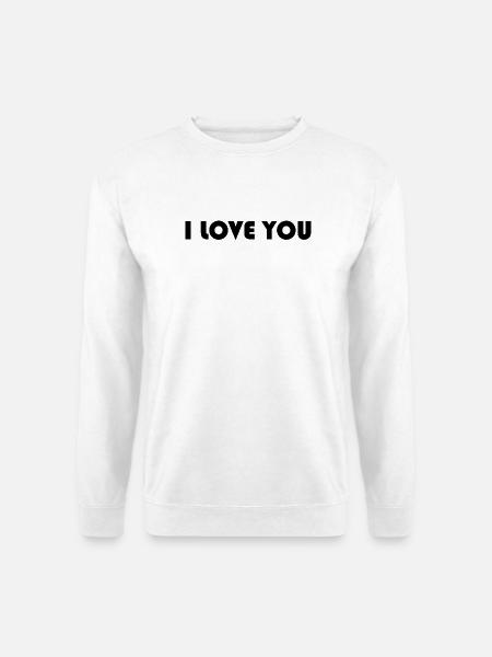 ICH LIEBE DICH. PAAR. GERADE VERHEIRATET. Junggesellinnenabschied - Unisex Pullover - Weiß