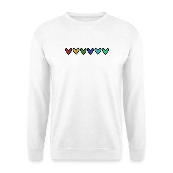 1. 1 Jahr. 1. JUBILÄUM. 1-JÄHRIGES JUBILÄUM - Unisex Pullover - Weiß - Vorne