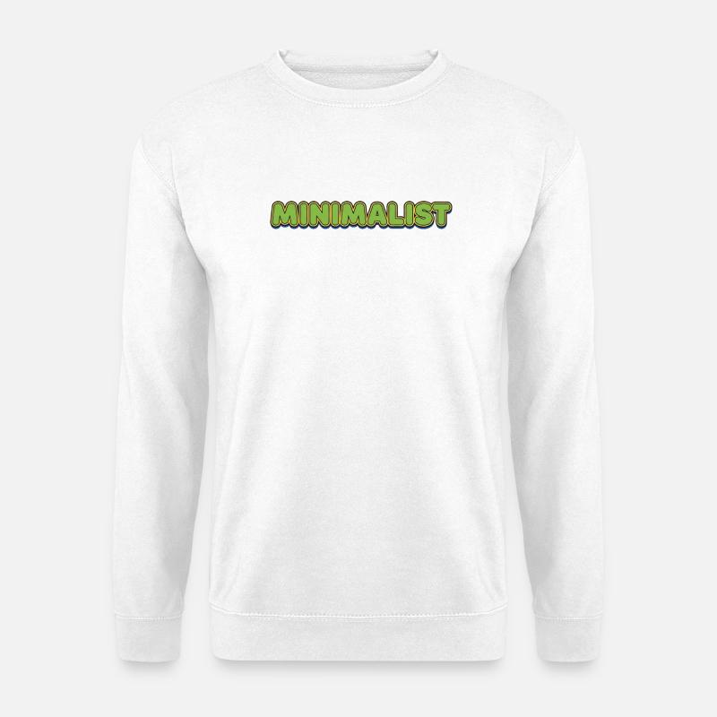 Minimalist Neon Schriftzug Retro - Unisex Pullover - Weiß