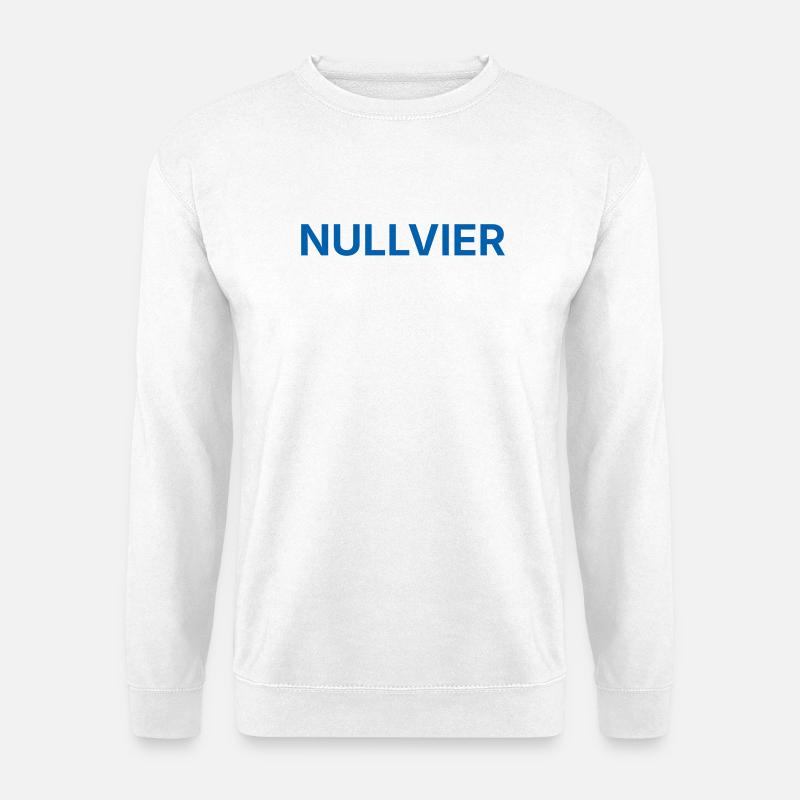 Nullvier blue - Unisex Sweatshirt - white