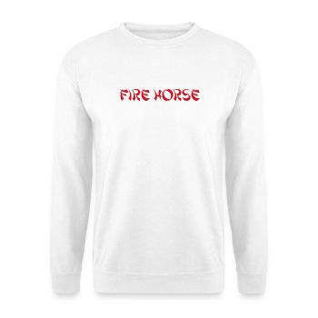 Cheval de Feu Astrologie Chinoise 2026 - Sweat-shirt Unisexe - blanc - Devant
