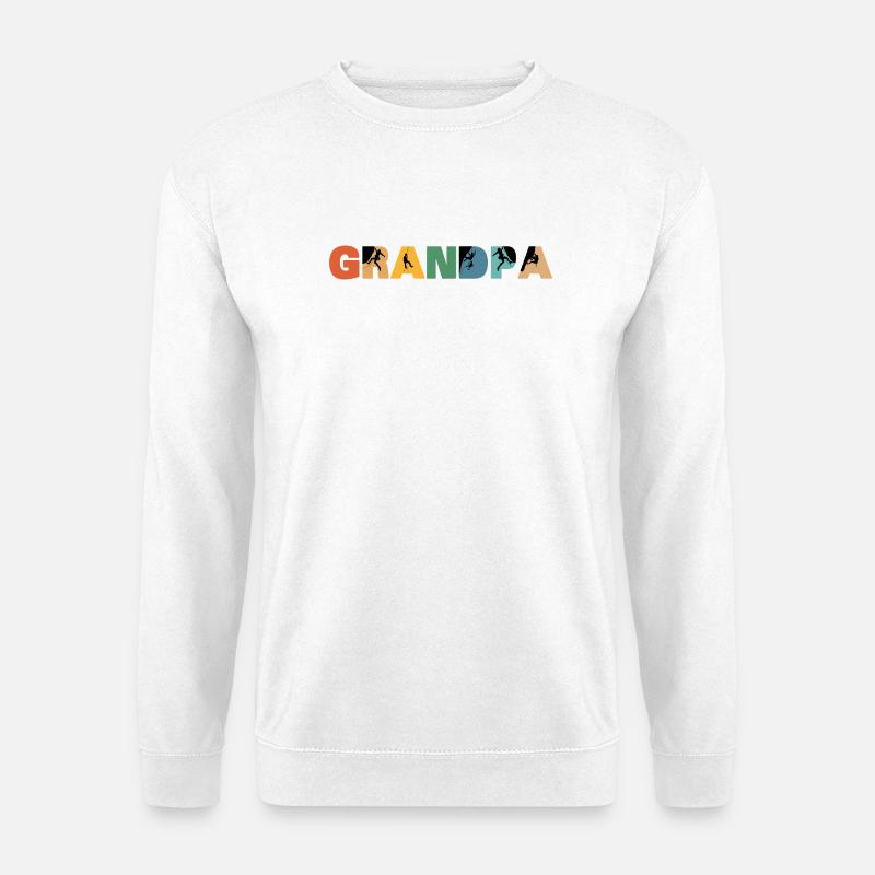Grimpeur Papi Alpiniste Papi - Sweat-shirt Unisexe - blanc