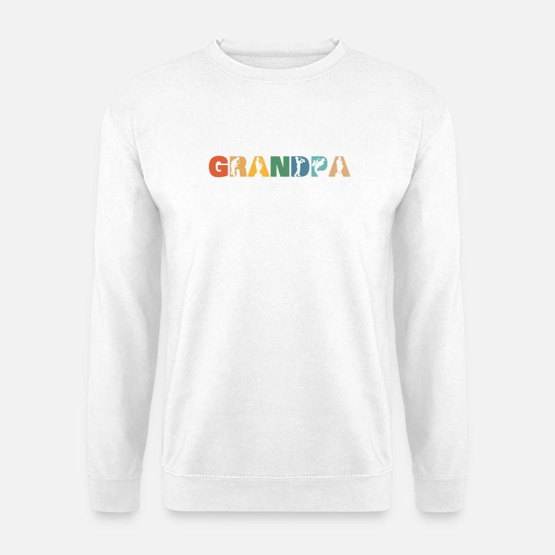 Retro Saxophone Grandpa Retired Plan Retirement - Unisex Sweatshirt - white