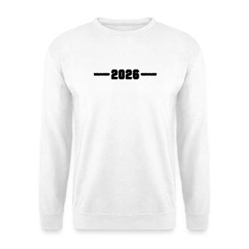 2026 Jahr - Unisex Pullover - Weiß - Vorne