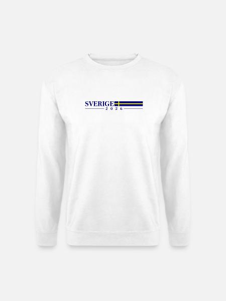 Drapeau de Suède 2026 - Sweat-shirt Unisexe - blanc