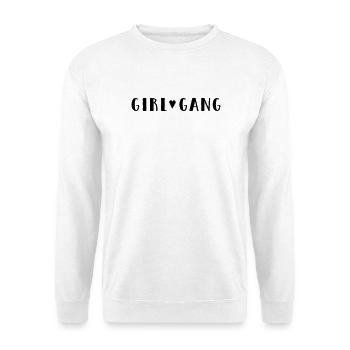 Girl 🖤 Gang - Unisex Sweatshirt - white - Front