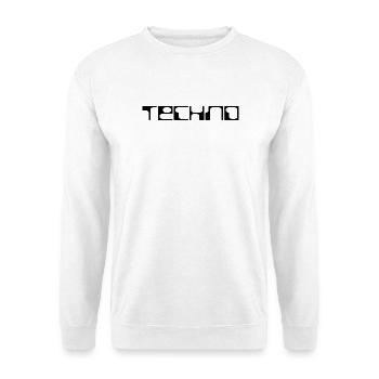 techno bold logo design - Unisex Sweatshirt - white - Front