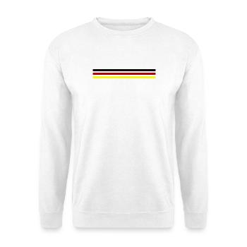 Deutschland Fahne - Unisex Pullover - Weiß - Vorne