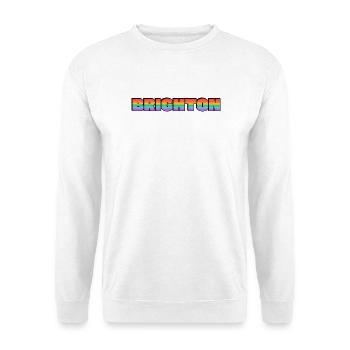 Fierté arc-en-ciel LGBTQ gay Brighton UK - Sweat-shirt Unisexe - blanc - Devant