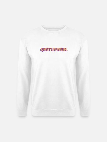 Alphabet-Wein - Unisex Pullover - Weiß