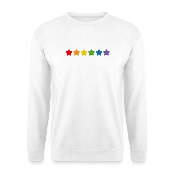 Rainbow Starlet LGBT lgbtqi queer - Unisex Sweatshirt - white - Front