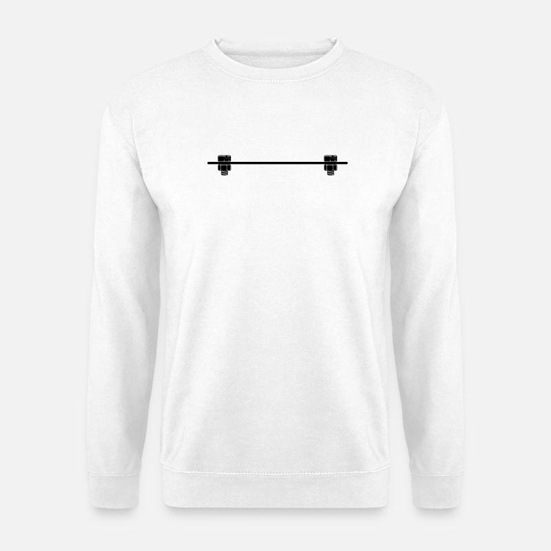 Logo nut bolt plate - Unisex Sweatshirt - white