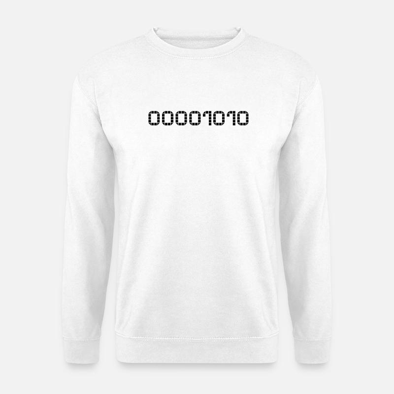 Binary notation - 10 - Unisex Sweatshirt - white