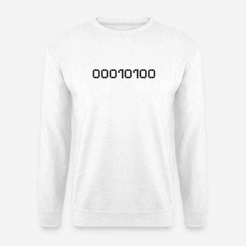 Binäre Schreibweise - 20 - Unisex Pullover - Weiß