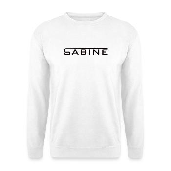 Sabine - Name Lettering Design - Unisex Sweatshirt - white - Front