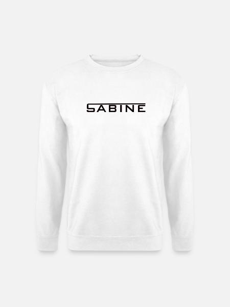 Sabine - Name Lettering Design - Unisex Sweatshirt - white