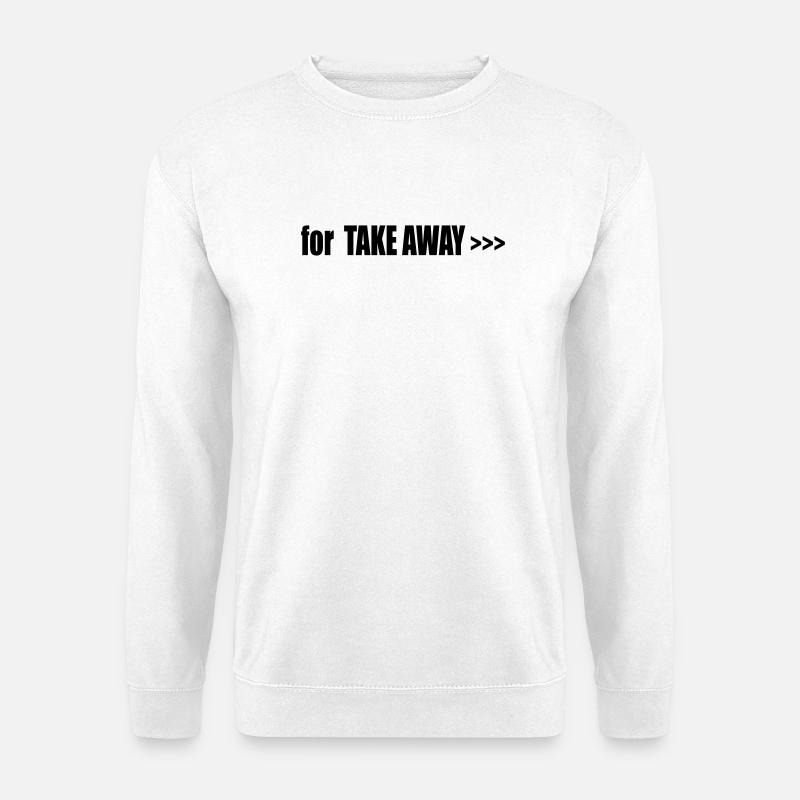 FOR TAKE AWAY - Unisex Pullover - Weiß