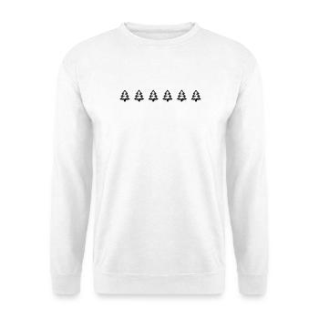 Fir tree icon forest - Unisex Sweatshirt - white - Front