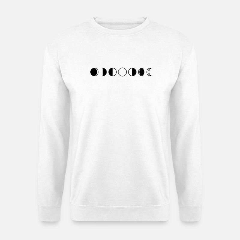 Mondphasen Zyklus Reihe - Unisex Pullover - Weiß