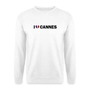 I love Cannes France - Unisex Sweatshirt - white - Front