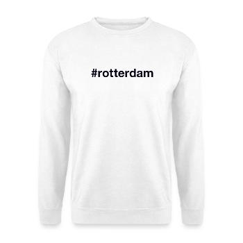 ROTTERDAM Hashtag - Unisex Sweatshirt - white - Front
