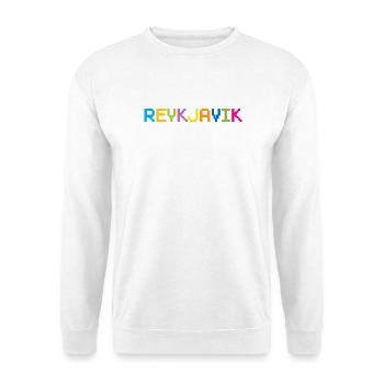 REYKJAVIK Île d’Islande - Sweat-shirt Unisexe - blanc - Devant