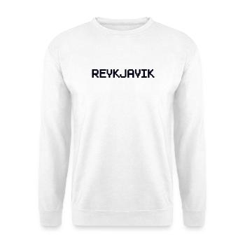 REYKJAVIK Île d’Islande - Sweat-shirt Unisexe - blanc - Devant