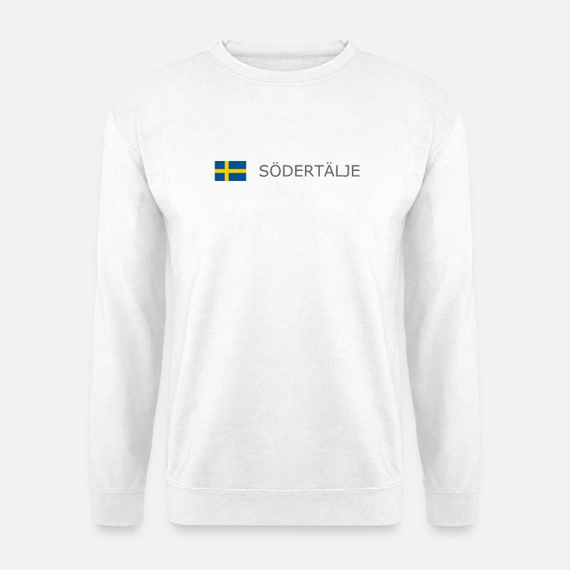 Sweden Flag - Södertälje - Sverige - Schweden - Unisex Pullover - Weiß