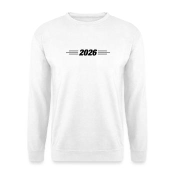 2026 year line - Unisex Sweatshirt - white - Front