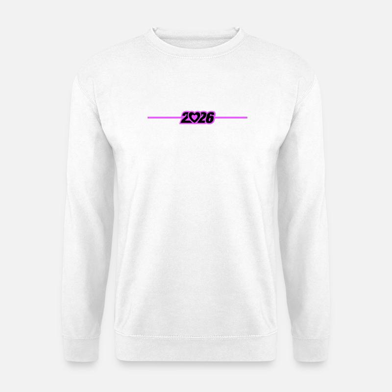 2026 year Heart - Unisex Sweatshirt - white
