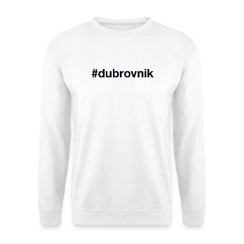 Dubrovnik Hrvatska Croatia Kroatien Hashtag - Unisex Sweatshirt - white - Front