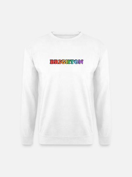 Brighton schwuler LGBTQ Rainbow Pride - Unisex Pullover - Weiß