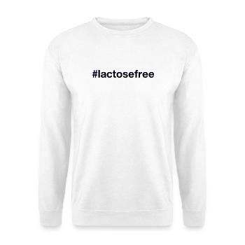 LACTOSE FREE Hashtag - Unisex Pullover - Weiß - Vorne