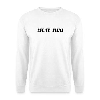 Muay thai - Unisex Sweatshirt - white - Front