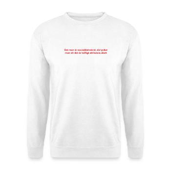 Analytisch-satirische Textgestaltung - Unisex Pullover - Weiß - Vorne