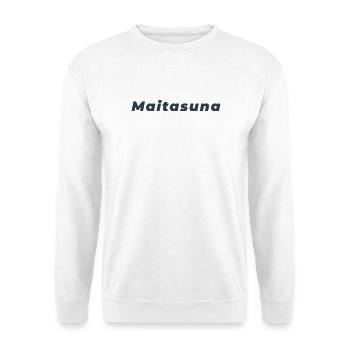 Maitasuna: Minimalist Basque Love - Unisex Sweatshirt - white - Front