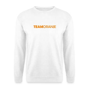 Team Oranje - Nederland - Netherlands Niederlande - Unisex Pullover - Weiß - Vorne