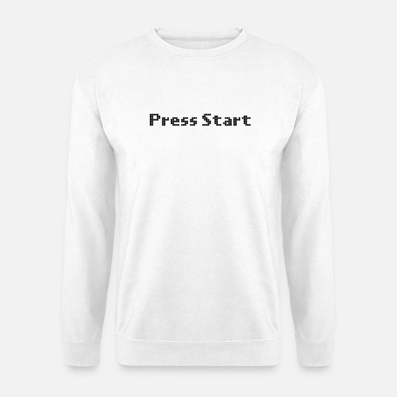 press start - Unisex Sweatshirt - white