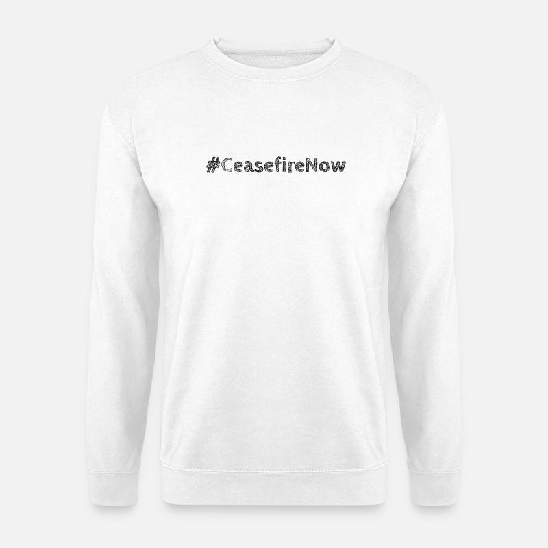 ceasefirenow - Unisex Pullover - Weiß