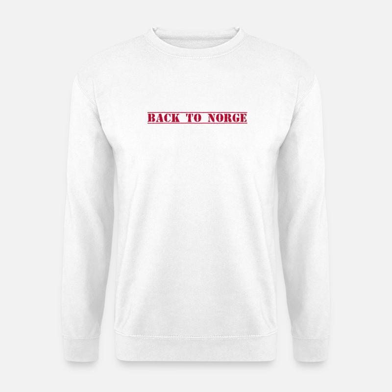 Norge Norway Norwegen - Unisex Pullover - Weiß