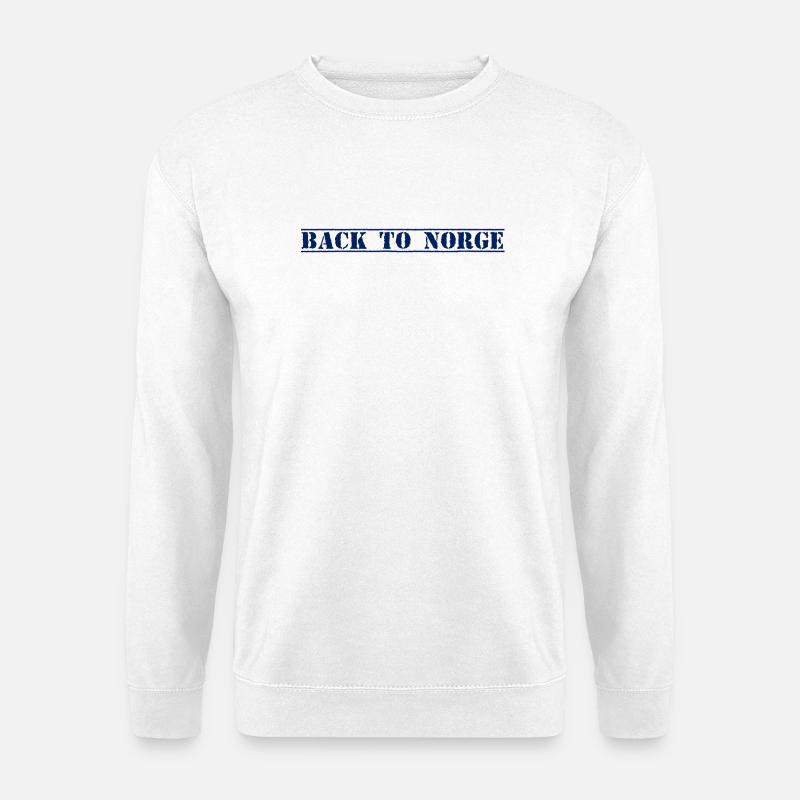 Norge Norwegen - Unisex Pullover - Weiß