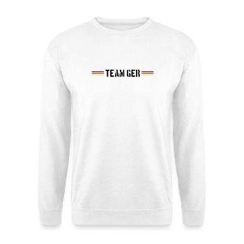 Deutschland Team Germany Fahne - Unisex Pullover - Weiß - Vorne