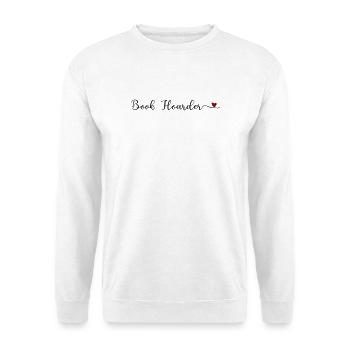 Collectionneur de livres - Sweat-shirt Unisexe - blanc - Devant