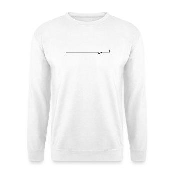 Balken-Sprechblase - Unisex Pullover - Weiß - Vorne