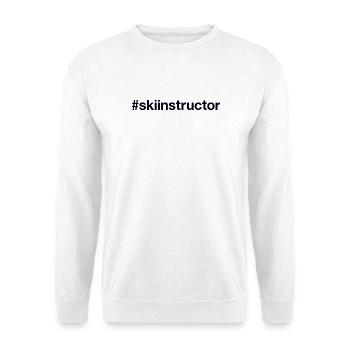 SKI INSTRUCTOR Hashtag - Unisex Pullover - Weiß - Vorne