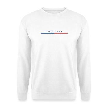 Toulouse - France - Frankreich - französisch - Unisex Pullover - Weiß - Vorne - Alina (178cm) & Michal (187cm)