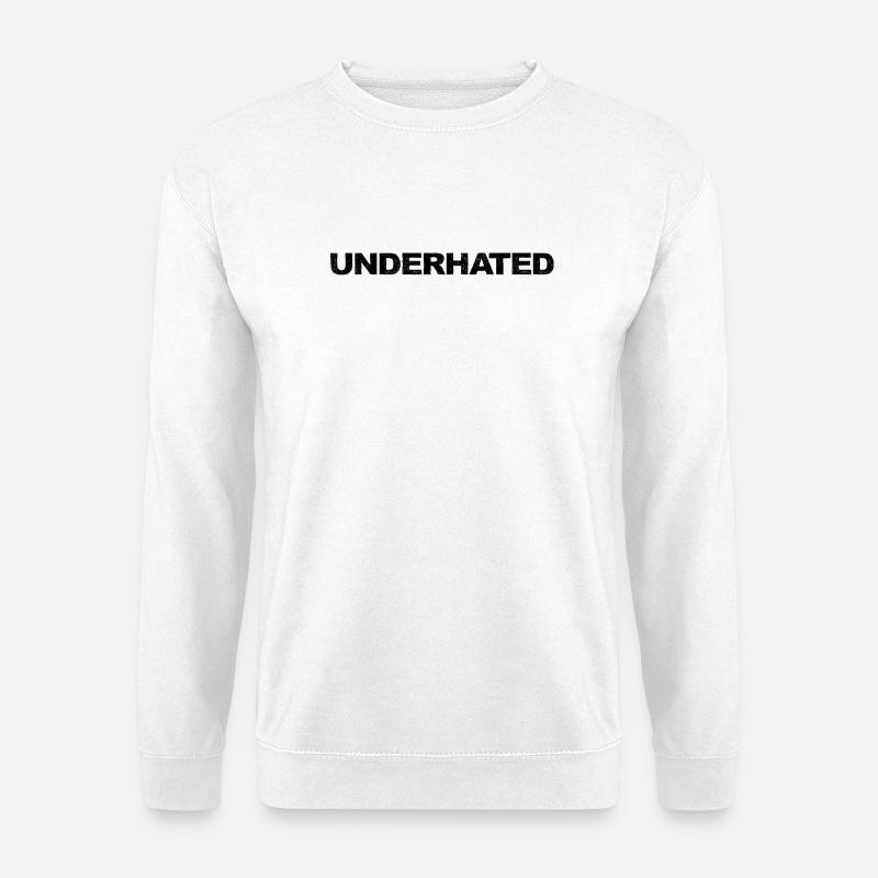 Underhated Black by Falsches Design - Unisex Pullover - Weiß