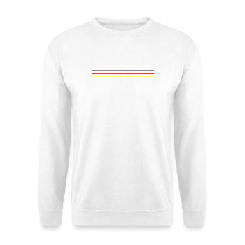 Deutschland Linie Fahne - Unisex Pullover - Weiß - Vorne
