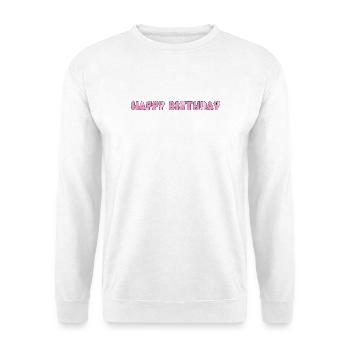 Bon anniversaire - Sweat-shirt Unisexe - blanc - Devant