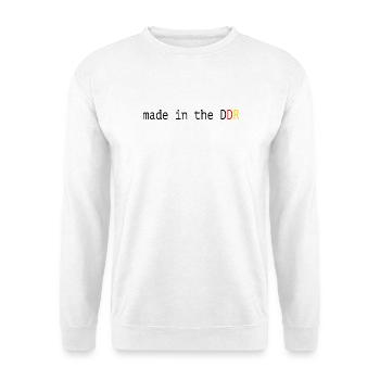 Drôle de dicton, la RDA fabriquée en RDA - Sweat-shirt Unisexe - blanc - Devant
